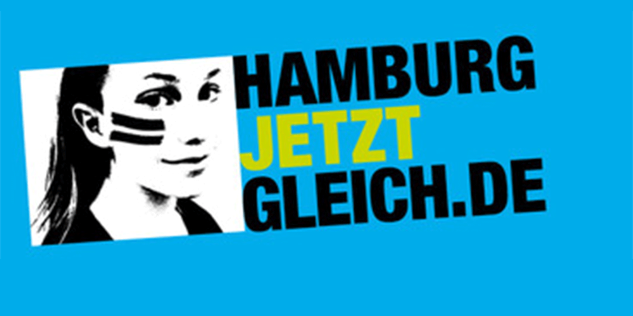 #HamburgJetztGleichDIE GUTE NACHRICHT: DIE HÄLFTE DER MENSCHEN IN HAMBUGR IST SCHON GLEICHBERECHTIGT...